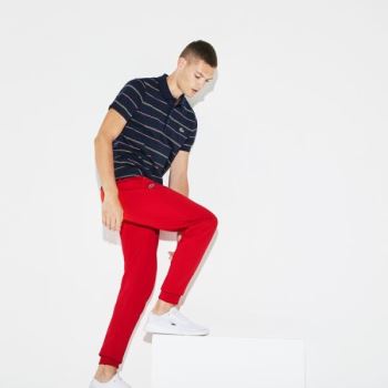 Lacoste SPORT Fleece Tennis Sweatpants Pánské - Tepláky Červené | CZ-oEAEON